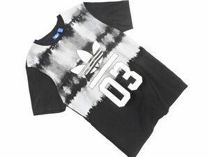 ネコポスOK adidas originals アディダスオリジナルス プリント Tシャツ sizeXS/黒 ■◆ ☆ dfc9 メンズ