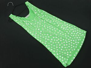 ネコポスOK TSUMORI CHISATO ツモリチサト ドット タンクトップ size2/黄緑 ■◆ ☆ dfd0 レディース