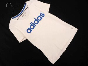  кошка pohs OK Adidas adidas neo Logo принт футболка sizeJ/M/ белый #* * dfc2 женский 