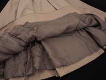 ネコポスOK FIGARO Paris フィガロパリ タック Aライン 台形 スカート size36/ベージュ ■■ ☆ dfc2 レディース_画像3