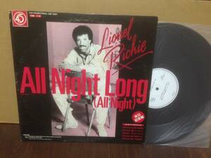 国内プロモ 12indh ライオネル・リッチー LIONEL RICHIE / ALL NIGHT LONG LWG-1239 JOHN FOXX ENDLESSLY 　　管3F10