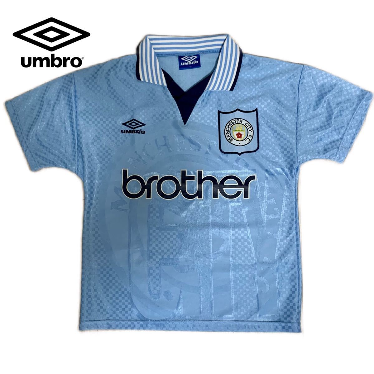 正規品販売! マンチェスターシティ umbro brother ユニフォーム 1989