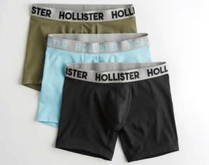 HOLLISTER ホリスター men's　ボクサーパンツ サイズ　Ｍ　・　79～81cm　３枚セット　ロング丈トランクス