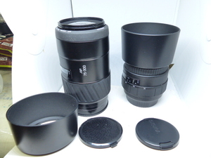 ソニーαシグマ　35-80ｍｍＦ4-5.6　ＤＬ-Ⅱ+ミノルタα75-300Ｆ4.5-5.6Ｎフード付き　美品