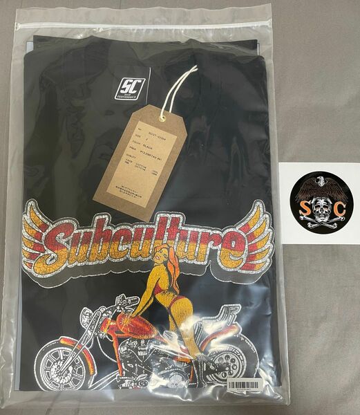 BIKER GIRL T-SHIRT BLACK Tシャツ size 3