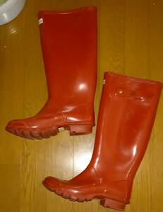 Hunter Hunter rain boots boots red red red uk4 23cm degree 