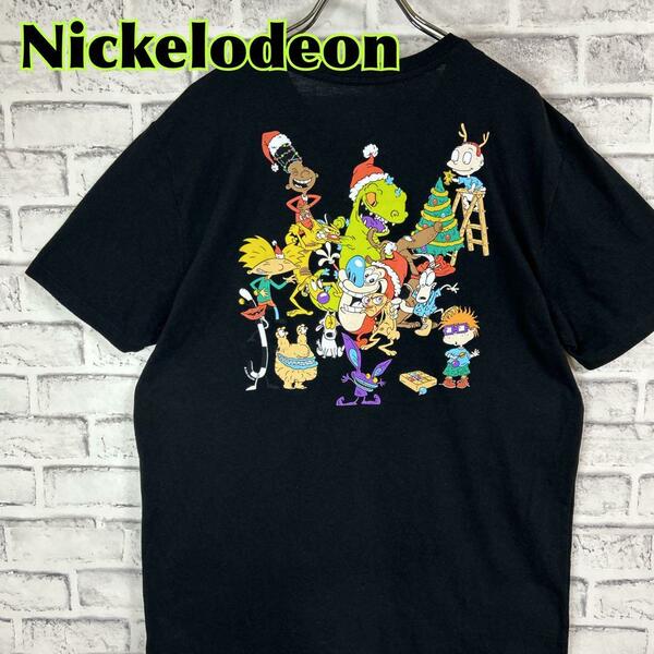 Nickelodeon ニコロデオン バックプリント Tシャツ 半袖 輸入品 春服 夏服 海外古着 アニメ テレビ ワンポイント キャラクター ラグラッツ