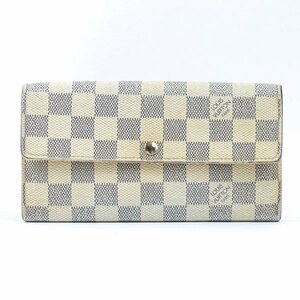 LOUIS VUITTON ルイ ヴィトン ダミエアズール N61735 ポルトフォイユ サラ 長財布 #32901YR