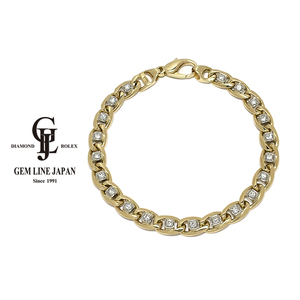 K18 33.00G Diamond 1,05CT Design Bracelet