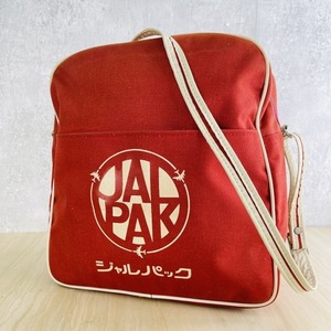 ジャルパック 鞄 【中古】全日空 JALPAK 鶴丸 ヴィンテージ レトロ バッグ 約 30×10×31cm 貴重 レア / 53538