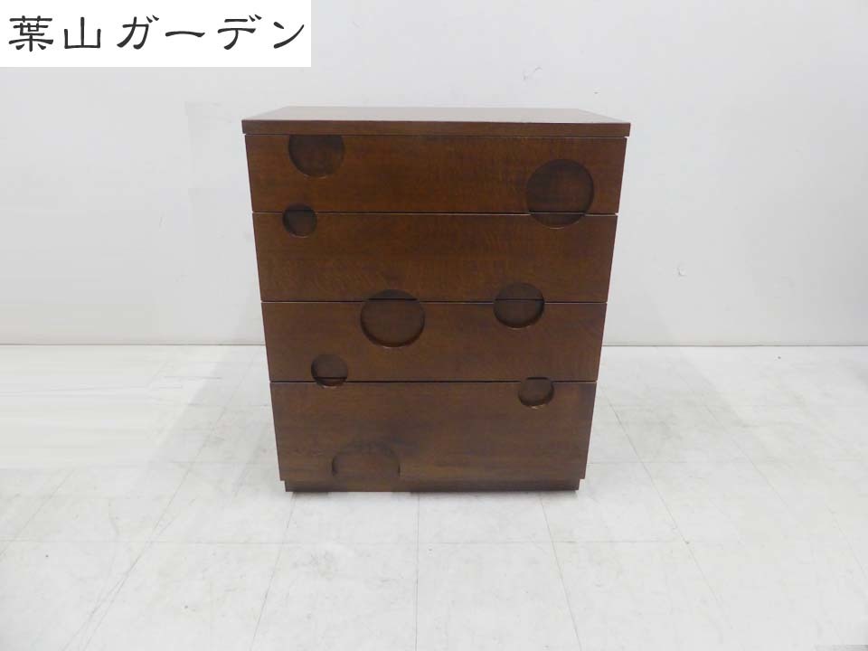 美品□葉山ガーデン□水玉チェスト 収納 チェスト 定価14-