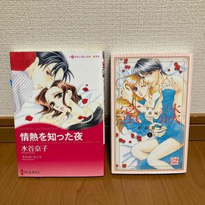 「蜜談～甘い新婚編～1 巻」「情熱を知った夜 」ハーレクイン 水谷京子／著