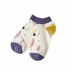 北欧 デザイン スニーカー ソックス (パープル) レディース くつ下 靴下 IMPORT POP SOCKS