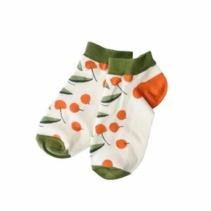 北欧 デザイン スニーカー ソックス (チェリー) レディース くつ下 靴下 IMPORT POP SOCKS