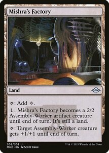 MTG ■土地/英語版■ 《ミシュラの工廠/Mishra's Factory》★エッチングFOIL★モダンホライゾン２ MH2