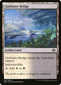 MTG ■土地/英語版■ 《黄金沼の橋/Goldmire Bridge》★FOIL★モダンホライゾン２ MH2