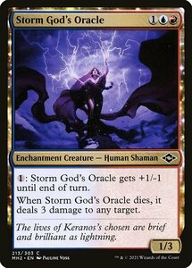 MTG ■金/英語版■ 《嵐の神の神託者/Storm God's Oracle》★FOIL★モダンホライゾン２ MH2