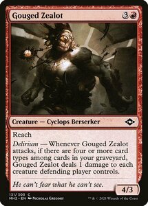 MTG ■赤/英語版■ 《抉られた盲信者/Gouged Zealot》★FOIL★モダンホライゾン２ MH2