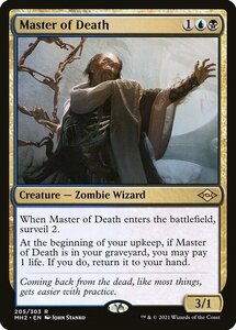 MTG ■金/英語版■ 《死の達人/Master of Death》★FOIL★モダンホライゾン２ MH2