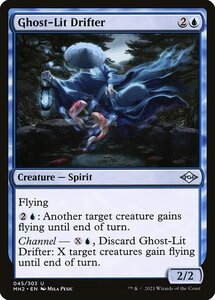 MTG ■青/英語版■ 《霊光の流れ者/Ghost-Lit Drifter》★FOIL★モダンホライゾン２ MH2