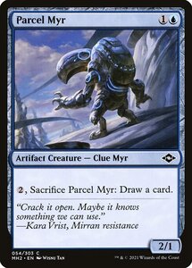 MTG ■青/英語版■ 《マイアの小包/Parcel Myr》★FOIL★モダンホライゾン２ MH2