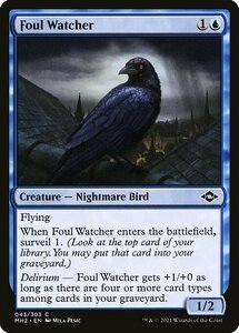 MTG ■青/英語版■ 《邪悪な見張り/Foul Watcher》★FOIL★モダンホライゾン２ MH2