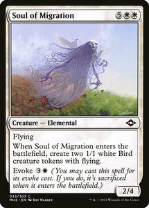 MTG ■白/英語版■ 《渡る魂/Soul of Migration》★FOIL★モダンホライゾン２ MH2