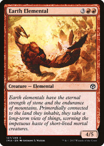 MTG ■赤/英語版■ 《大地の精霊/Earth Elemental》★FOIL★ アイコニックマスターズ IMA