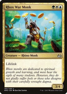 MTG ■金/英語版■ 《ロウクスの戦修道士/Rhox War Monk》★FOIL★ モダンマスターズ2017 MM3