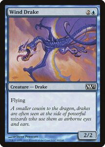 MTG ■青/英語版■ 《風のドレイク/Wind Drake》基本セット2013　M13