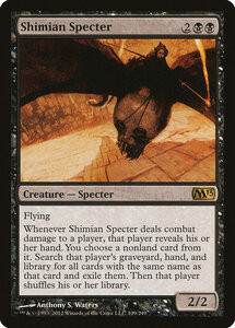 MTG ■黒/英語版■ 《シミアの死霊/Shimian Specter》基本セット2013　M13