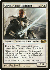 MTG ■白/英語版■ 《熟練の戦術家、オドリック/Odric, Master Tactician》基本セット2013　M13