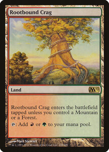 MTG ■土地/英語版■ 《根縛りの岩山/Rootbound Crag》基本セット2012 M12