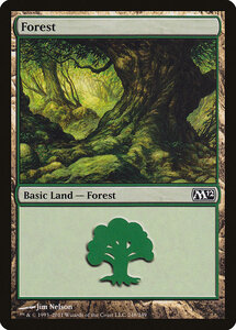 MTG ■土地/英語版■ 《森/Forest》基本セット2012 M12