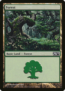 MTG ■土地/英語版■ 《森/Forest》基本セット2012 M12