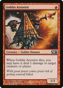 MTG ■赤/英語版■ 《ゴブリンの付け火屋/Goblin Arsonist》基本セット2012 M12