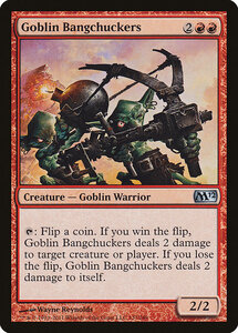 MTG ■赤/英語版■ 《ゴブリンの爆発投げ/Goblin Bangchuckers》基本セット2012 M12