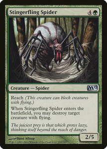 MTG ■緑/英語版■ 《棘投げの蜘蛛/Stingerfling Spider》基本セット2012 M12