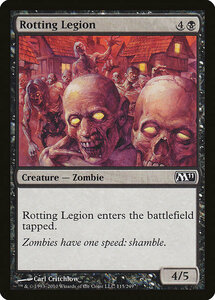 MTG ■黒/英語版■ 《朽ちゆく軍団/Rotting Legion》★FOIL★ 基本セット2011 M11