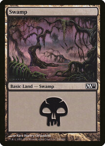 MTG ■土地/英語版■ 《沼/Swamp》基本セット2011 M11