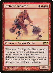 MTG ■赤/英語版■ 《サイクロプスの剣闘士/Cyclops Gladiator》基本セット2011 M11