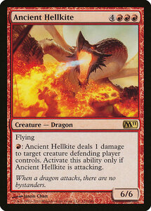 MTG ■赤/英語版■ 《古えのヘルカイト/Ancient Hellkite》基本セット2011 M11