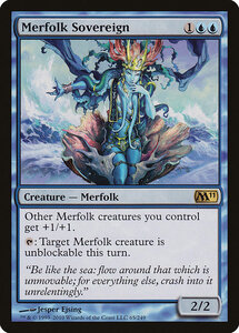 MTG ■青/英語版■ 《マーフォークの君主/Merfolk Sovereign》基本セット2011 M11