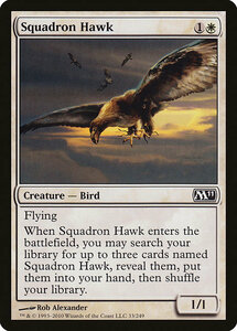 MTG ■白/英語版■ 《戦隊の鷹/Squadron Hawk》基本セット2011 M11