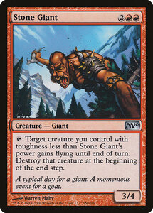 MTG ■赤/英語版■ 《石巨人/Stone Giant》基本セット2010 M10