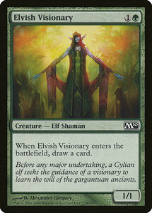 MTG ■緑/英語版■ 《エルフの幻想家/Elvish Visionary》基本セット2010 M10