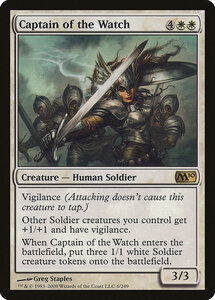 MTG ■白/英語版■ 《警備隊長/Captain of the Watch》基本セット2010 M10