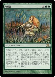 MTG ■緑/日本語版■ 《豊穣/Abundance》第X版 10ED