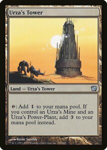 MTG ■土地/英語版■ 《ウルザの塔/Urza's Tower》★FOIL★ 第9版 9ED