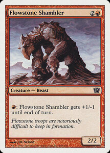 MTG ■赤/英語版■ 《流動石のシャンブラー/Flowstone Shambler》第9版 9ED